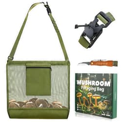 Mellbree Mushroom Foraging Kit - Morel Mushroom Knife, Hunting Bag and Gift for Lovers