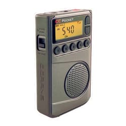 C.Crane C. Crane CC Pocket AM FM and NOAA Weather Radio with Clock and Sleep Timer