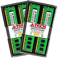 A-Tech 32GB Kit (4x8GB) Memory RAM for Dell Precision T1700 - DDR3 1600MHz PC3-12800 ECC Unbuffered UDIMM 2Rx8 1.5V - Server