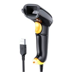 TEEMI 2D Barcode Scanner USB Wired Virtual COM Handheld Automatic QR Data Matrix PDF417 Maxi IMB bar Codes Imager Global Shutter Computer Screen Scan for Windows Mac and Linux PC POS, No Stand