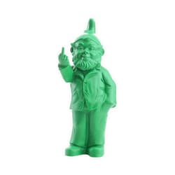 FERGRELM Ottmar Horl - Gnome Sculpture Decor - Flipping Middle Finger - Outdoor or Indoor Naughty Art Statue - Molded Plastic - Large 14.57