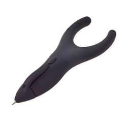 PenAgain BAUM00022BN Ergo-Sof Retractable Ballpoint Pen, Black with Black Ink, Pack of 6