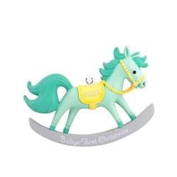 Hallmark Baby Boy's First Christmas Rocking Horse 2022 Christmas Ornament (0001HGO3082)