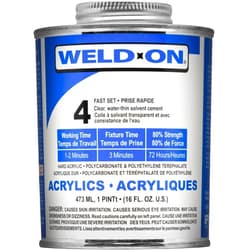 Plastic-Craft SCIGRIP IPS Weld-On #4 Adhesive (Pint) with Applicator Bottle and Needle