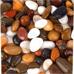 CFKJ [18 Pounds] Aquarium Gravel River Rock, Natural Polished Decorative Gravel,Garden Outdoor Ornamental River Pebbles Rocks, Polished Pebbles, Mixed Color Stones for Landscaping Vase Fillers (18.1)