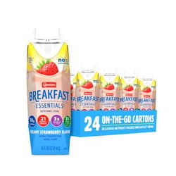 Carnation Breakfast Essentials Ready-to-Drink, Creamy Strawberry, 8 FL OZ Carton (Pack of 24) (Packaging May Vary)