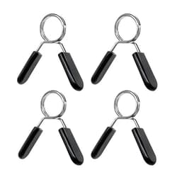 BlingKingdom 4pcs Spring Collar Clips 1 inch Dumbbell Barbell Clamp Collars for Many Gym Equipments, Weightlifting Bars, Strength Training (25mm)