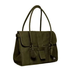 Eco by Naty Diaper Bag Green, Made of GOTS Certified Organic Cotton, Magnetic Closure