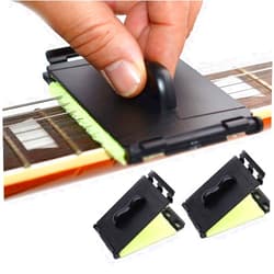 SAPHUE Guitar String Cleaner Clean Fretboard Cloth Tool Scrubber for Cleaning Maintenance Care Kit for Violin/Bass/Ukulele/Electric Guitars and Other Musical Instrument 2 Pack