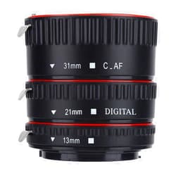 Yoidesu Auto Focusing Macro Extension Lens Accessory, Adapter Tube Rings Set for EF Mount, Close-Up Lens Ring Set with 2 Lens, Macro Lens Tube Extension