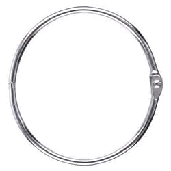 AKONEGE 3 Inch (12 Pack) Loose Leaf Binder Rings, Extra Large Office Book Rings, Nickel Plated Steel Binder Rings, Keychain Key Rings, Metal Book Rings, Silver, for School, Home, Office
