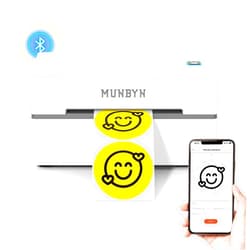 MUNBYN Bluetooth Thermal Label Printer, 130B Wireless 4x6 Shipping Label Printer for Shipping Packages Small Business Office or Home, Compatible with iPhone Android iPad Windows macOS Chrome Etsy eBay