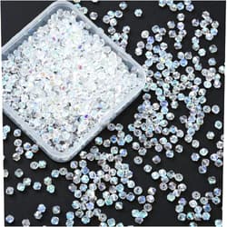 TOSCALINA 1000pcs 4 mm Bicone Crystal Beads Faceted Crystal Glass Beads Bulk for Jewelry Making DIY Necklace Bracelet Earring (Crystal AB Color)