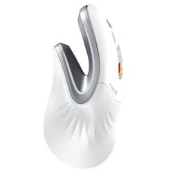 ProtoArc Ergonomic Mouse, EM11 NL Wireless Vertical Mouse, Ergo Mouse with Multi-Device, USB-C Rechargeable Mice for Windows, Mac OS, PC/Notebook/Laptop,White