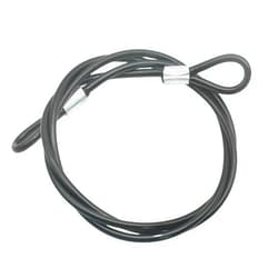 Bytiyar 8FT 6mm Stainless Steel Security Cable Lock,Braided Steel Vinyl Coated Safety Cable Luggage Lock,Flexible Steel Cable Security Wire Rope Double Loop