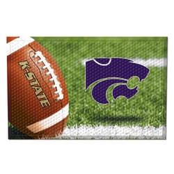 FANMATS 20756 Kansas State Wildcats Rubber Scraper Door Mat