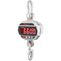 VEVOR Hanging Scale, Crane Scale Industrial Heavy Duty with Remote Control, Cast Aluminum Case & LED Screen, 6600 lbs/3000 kg, Digital Crane Scale High Precision for Construction, Factory, Farm