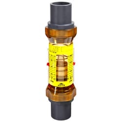 Hedland H619-625-R EZ-View Flowmeter With Sensor, Polyphenylsulfone, For Use With Water, 10.0 to 95.0 lpm Flow Range, 2