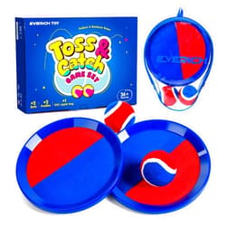 EVERICH TOY Upgraded Toss and Catch Ball Game Set, Kids Toy Stocking Stuffers for Boys Girls Ages 3-12, Includes 2 Paddles 2 Sticky Balls, Water-Resistant Indoor Outdoor Toy for Beach Pool Yard