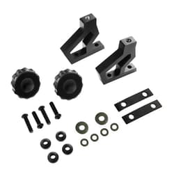 Misakomo High Lift Jack Mounting Bracket, 11586.04 Off-Road Jack Hood Mounting Bracket Kit, Compatible with Jeep Wrangler JK 2007-2018, Black Lightweight Aluminum Alloy 1 Pair