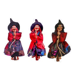 Fashionclubs Halloween Hanging Witch Decoration,3pcs 8