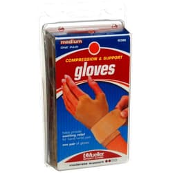 MUELLER Compression & Support Gloves, Medium, 1-Count Packages (Pack of 2)