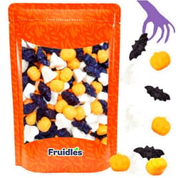 Fruidles Halloween Ghoulish, Ghosts, Bats, and Pumpkin Gummies, Fun And Festive Holiday Snacking (8oz, Half-Pound)