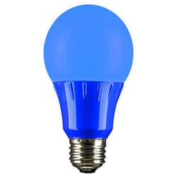 Sunlite 80145 A19 Colored Light Bulb 3 Watts (25w Equivalent), E26 Medium Base, Non-Dimmable, UL Listed, Party Decoration, Holiday Lighting, 1 Count, Blue