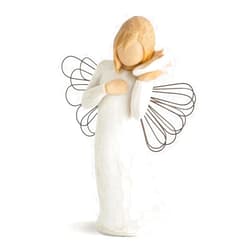Willow Tree Thinking of You Angel, Sculpted Hand-Painted Figure