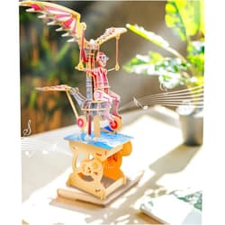 Ilo iló 3D Puzzles for Adults, DIY Mechanical Wooden Puzzle Model Kit for Adults & Teens, Building Sets for Kids 14+, Music Box Not Included, STEM Toys Brainteaser, Unique Gift, Decor, Flying Dreamer