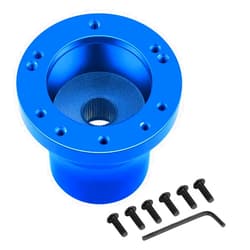 SAMXOMAP Golf Cart Steering Wheel Adapter for Club Car Precedent, 5 Or 6 Holes Club Car Precedent Steering Wheel Mounting Adapter, Blue