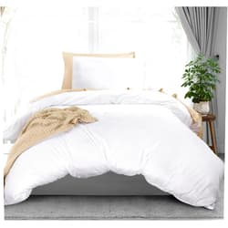 Utopia Bedding Duvet Cover Twin Size - 1 Duvet Cover with 1 Pillow Sham - 2 Pieces Bedding Duvet Cover with Zipper Closure - Soft Brushed Microfiber, 68 X 90 Inches (Twin/Twin XL, White)