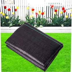 LIUJIAYI 4FTx50FT Heavy Duty Weed Barrier Landscape Fabric - Durable Weed Block Gardening Ground Cover Mat, Woven Geotextile Fabric for Underlayment, Commercial Driveway Stabilization, Weed Control Cloth