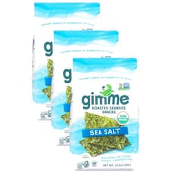GimMe, Organic Roasted Seaweed Sea Salt .35 oz (Pack of 3)