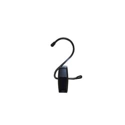 NAHANCO 610BBH Hang All Black Plastic Clip with Black Metal Hook, 4 1/2