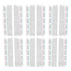 ELEGOO 6PCS 400 Point Breadboard Kit Solderless Breadboards for Arduino Project Small Bread Board Electronics for Circuits PCB Prototype Board