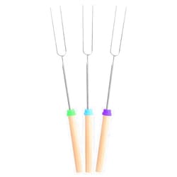 MIDELONG Marshmallow Roasting Sticks 32 inch Smores Skewers Telescoping Forks Stainless Steel BBQ Hot Dog Sticks for Camping Campfire Bonfire Fire Pit Tools, Pack of 3