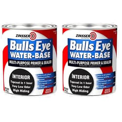 Zinsser 2244 Bulls Eye WB Primer Sealer, Quart, White, 12 Fl Oz (Pack of 2)