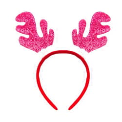 Products4ushop Merry Christmas Red Green Sequin Big Bows Headbands: H1 (Pink)