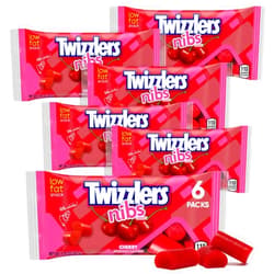 CHAIN & JO SWEETS Licorice Candy Cherry Flavored Nibs 2.25oz 6 Packs - Chewy Confection Bursting with Tangy Cherry Goodness, Low Fat & Cholesterol Free, Candy Halloween Red Vines Old Time Retro Candy
