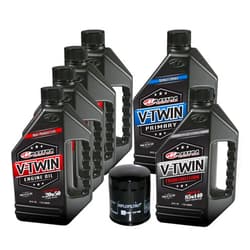 MaximaHiflofiltro VTTOCK12 Complete Engine Oil Change Kit for V-Twin Full Synthetic Harley Davidson Twin Cam, 6 Quart