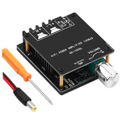 ARRAROWN ZK-1002L 200W Audio Power Amplifier Board with Bluetooth and AUX Inputs, 2.0 Channel Stereo Mini Power Amplifier Receiver Module for Home DIY Speakers System, DC 5-24V