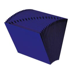 Smead Colored Expanding File, Alphabetic (A-Z), 21 Pockets, Letter Size, Navy Blue (70720)