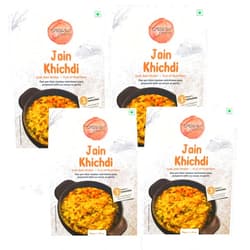 Organic Roots Jain Khichdi | Instant Nutritious Meal with No Onion or Garlic |Healthy Snacks,Ready to Eat Meal,No MSG,No Preservatives| Full Meal (Pack of 4)