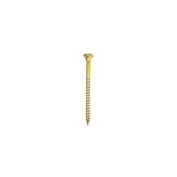 GRK, Size, Gold 772691001733 Fasteners R4 No. 12, No. 14 x 5-5/8 in. L Star Countersk Head Coated Steel Multi-Purpose Screws