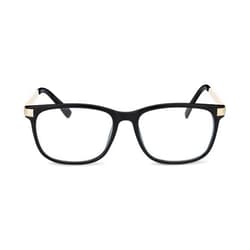 LADYBOSS GLASSES Dimensions (Black) | Anti-Blue Light Glasses | By Women, For Women | Clear Lens Technology | Blue-Light-Blocking Glasses For Eye Strain Protection Against Both UVA & UVB Rays