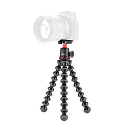 JOBY GorillaPod 3K Kit, Compact Tripod 3K Stand and Ballhead 3K for Compact Cameras, Tripod Kit, Travel Tripod for Cameras, Holds Devices up to 6.6lbs, JB91507, Made in Italy, Black/Charcoal