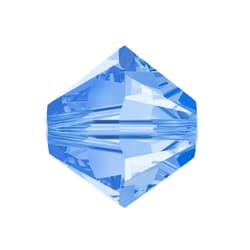 Adabele 50pcs Adabele Austrian 8mm Faceted Bicone Crystal Beads Light Sapphire Blue Compatible with Swarovski Crystals Preciosa 5301/5328 SSB814