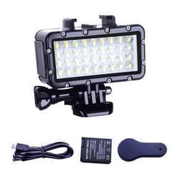 Suptig Diving Light High Power Dimmable Waterproof LED Video Light Fill Night Light Diving Underwater Light Waterproof 147ft for Gopro Hero 13/Hero 12/11/10/9/8/7/6/5/5S/4/3+ More Action Cam