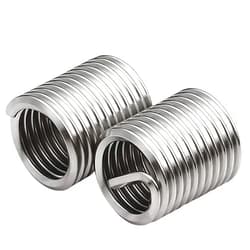 NACX M8 x 1.25mm x 3D Helicoil Wire Inner Thread Inserts, Coiled Wire Helical Screws, 304 Stainless Steel, Metric, 40Pcs